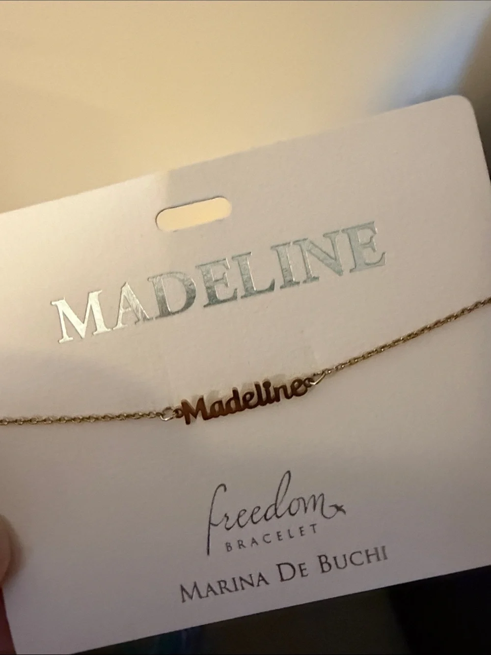 Marina De Buchi Freedom gold tone bracelet MADELINE-- nickel free --